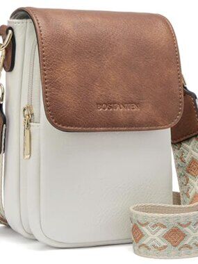Vegan Leather Crossbody Cell Phone Bag Small Shoulder Purse